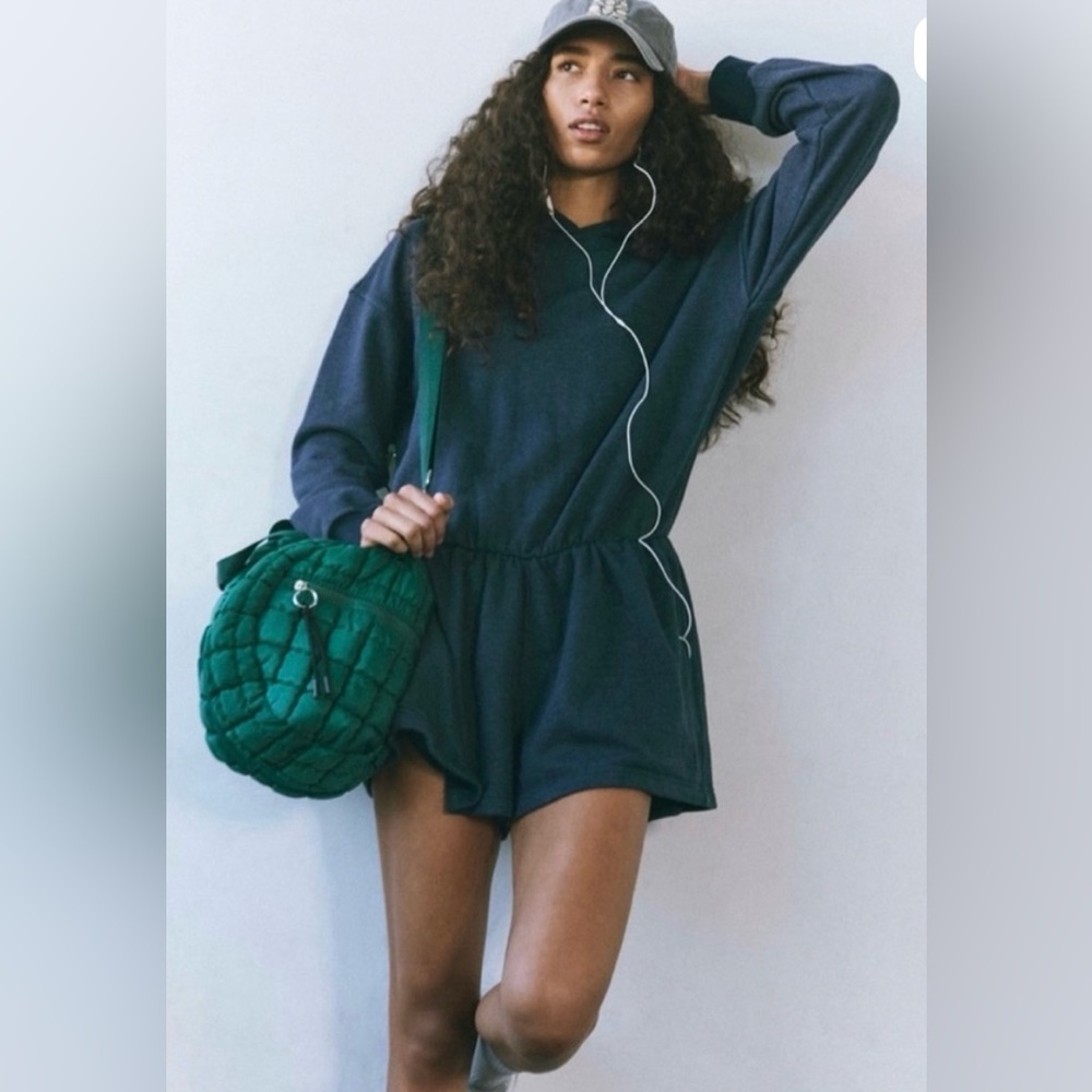 Free People/ FP Movement Navy Blue Romper Size Small
